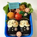 CHA2ai's cooksnap of when they made 卒園おめでとう♪くまちゃんの俵おにぎり.
