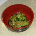 nikkijamie's cooksnap of when they made きゅうりとザーサイのごま油和え.