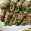 chomaco＊'s cooksnap of when they made 菜の花の豚肉巻き.