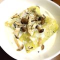 emityu's cooksnap of when they made きのこ風味ホワイトソース✿ロールキャベツ.