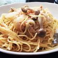 chirokoka's cooksnap of when they made カニの缶詰パスタ.