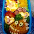 momorota's cooksnap of when they made 簡単♥恐竜キャラ弁.