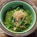 みそゆうき's cooksnap of when they made ほうれん草と（味付き）めかぶの和え物.