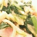 amu_amu_'s cooksnap of when they made ベーコンとほうれん草のカルボナーラ風.