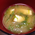 せつせつせつ's cooksnap of when they made 水菜と厚揚げの味噌汁.