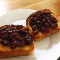 広野のタイタン's cooksnap of when they made 超簡単和風デザートースト！金時豆トースト.