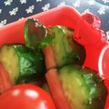 mino622's cooksnap of when they made お弁当に☆きゅうりとカニかまピック❀.