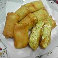ﾆｬｰ's cooksnap of when they made とろ～りチーズと春キャベツの春巻き.