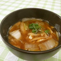 赤い電話's cooksnap of when they made 白菜と油揚げのお味噌汁.