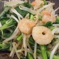 ☆えいみぃ☆'s cooksnap of when they made 春菊とえびの塩炒め.