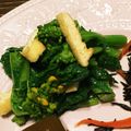 記念樹's cooksnap of when they made 菜の花とパリパリ油揚げの和え物.