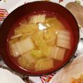 eiyoushi's cooksnap of when they made 白菜のお味噌汁.