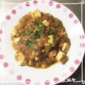 K0A9O0R8U♪'s cooksnap of when they made ■マイルドな♪ホットミルク麻婆豆腐■.