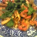 ぶぶ☆'s cooksnap of when they made ✿大葉香るたけのことえびの炒め物✿.