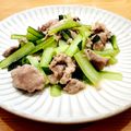 かなりんココりん's cooksnap of when they made ヘルシー✿豚こまと小松菜の味噌炒め.
