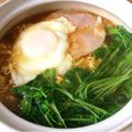 caruga's cooksnap of when they made 豆苗とハムエッグトッピングランチらーめん.