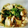 Ｒ1984Ｎ's cooksnap of when they made 鶏ささみと豆苗のにんにく塩炒め.