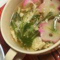 ラムオmemasak's cooksnap of when they made 簡単♪水菜と卵でお吸い物♡かきたま汁.