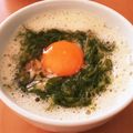 JILLの赤メガネ's cooksnap of when they made 朝食に☆納豆・めかぶ ねばねば濃厚TKG.