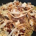 もうらん's cooksnap of when they made チーズとろっ☆焼きそばピザ.