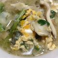 ERIKA❀'s cooksnap of when they made 舞茸と春菊と長ネギのスープ　風邪予防にも.
