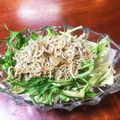 ♪ゆかたん♡'s cooksnap of when they made 白菜とカリカリじゃこベーコンのっけサラダ.