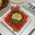 ＊まめゴマ＊'s cooksnap of when they made ♡ฺ記念日やパーティーに❤ローズサラダ♡.