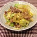 かのんぱ２'s cooksnap of when they made 豚肉とキャベツのにんにく生姜焼き.
