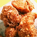 まぁ☆☆★'s cooksnap of when they made 簡単、失敗しないカラっと唐揚げ 焼肉タレ.