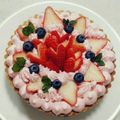 かさうさこ☆'s cooksnap of when they made 味良し！苺のタルト　お誕生日にも♡.