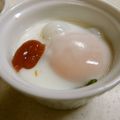 marriott's cooksnap of when they made 蒸すと簡単！ベーコンホウレンソウの卵料理.