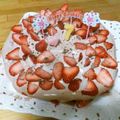 3姉妹ちゃんママ's cooksnap of when they made 焼き型無しでもデコレーション・ケーキ★丸.