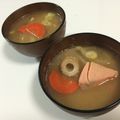 papikun's cooksnap of when they made 粕汁～石狩鍋風～.