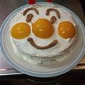 なおっぺ４２２'s cooksnap of when they made みんな大好きアンパンマンケーキ♪.