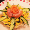 クック34E1HP☆'s cooksnap of when they made ちらし寿司 簡単デザイン♪.