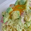 Jo～Jo～'s cooksnap of when they made ワンポットパスタ♡アボカドカルボナーラ.