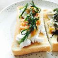kaokaofood's cooksnap of when they made なめたけチーズ☆オープンサンド.