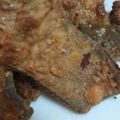 yurietti's cooksnap of when they made 煮付に飽きたら♪カスベの唐揚 おつまみに.