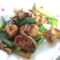 クックVQOYNZ☆'s cooksnap of when they made 鶏とエリンギのしそバタ醤油炒め.