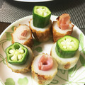 こひも's cooksnap of when they made ちくわの練り梅オクラ.
