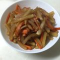クック0BXYEP☆'s cooksnap of when they made 簡単！大根と人参のキンピラ♬.