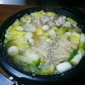 くさだんご's cooksnap of when they made 覚書用★なか卯の鶏塩うどん風塩ちゃんこ鍋.