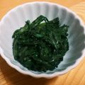 クックLZ5KKK☆'s cooksnap of when they made 春菊のごま味噌和え.