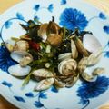 クックLZ5KKK☆'s cooksnap of when they made ❀あさりとクレソンのワイン蒸し❀.