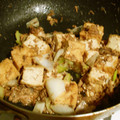 kamenin's cooksnap of when they made 鯖缶と厚揚げの炒め物.