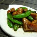 ニャンた's cooksnap of when they made スナップえんどうとベーコンのオイマヨ炒め.