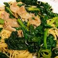 fukudoru's cooksnap of when they made ベーコンとほうれん草のオイルソースパスタ.