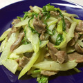 のんのんSTELLA's cooksnap of when they made 砂ずりとセロリのマヨ炒め.