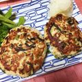 meeeka's cooksnap of when they made 野沢菜シャキっ♪豆腐ハンバーグ.