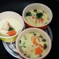 kawatomo's cooksnap of when they made 本格！フライパンで蒸す【簡単！】茶碗蒸し.